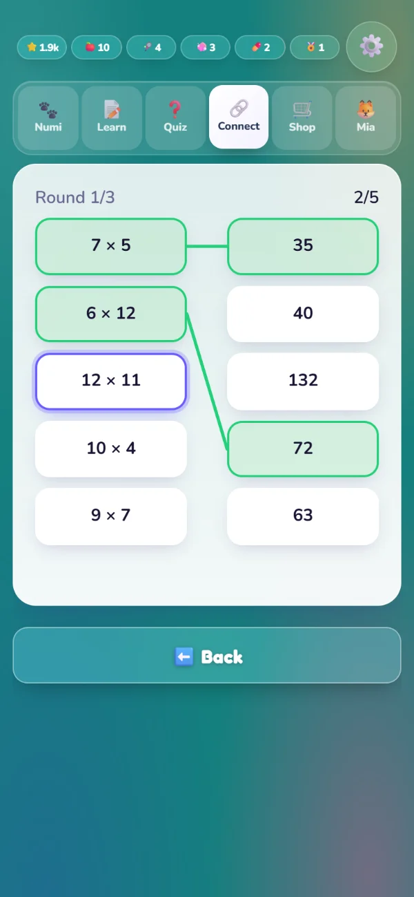 The matching game with connected pairs